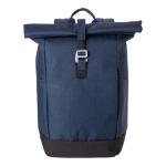 Mochila roll-top para portátil com alças acolchoadas 15'' cor azul primeira vista