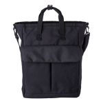 Mala à tiracolo para portátil com 2 bolsos com fecho de velcro 15'' cor preto sétima vista