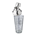 Coqueteleira de vidro medidas impressas, receitas de coquetéis 400ml cor transparente segunda vista