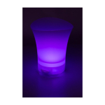 Balde personalizado de ABS com luzes coloridas e altifalante incluído cor branco