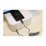 Cabo de carregamento de nylon com 1 metro e portas USB-C 65 W quinta vista