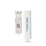 Cabo de carregamento e transferência de dados com várias funções cor branco vista principal