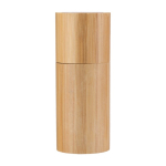 Moinho feito de bambu para especiarias com tampa a condizer cor castanho terceira vista