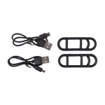 Luzes recarregáveis com 3 LEDs e 4 modos de iluminação para bicicleta cor multicolor quarta vista