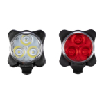Luzes recarregáveis com 3 LEDs e 4 modos de iluminação para bicicleta terceira vista