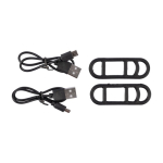Luzes recarregáveis com 3 LEDs e 4 modos de iluminação para bicicleta quinta vista