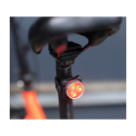 Luzes recarregáveis com 3 LEDs e 4 modos de iluminação para bicicleta oitava vista