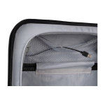 Trolley de ABS com bolso frontal para portátil e cadeado numérico cor preto décima vista