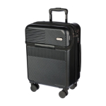 Trolley de ABS com bolso frontal para portátil e cadeado numérico primeira vista