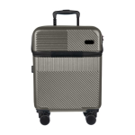 Trolley de ABS com bolso frontal para portátil e cadeado numérico primeira vista