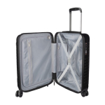 Trolley de ABS com bolso interior para portátil e cadeado numérico cor preto segunda vista