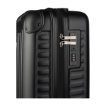 Trolley de ABS com bolso interior para portátil e cadeado numérico cor preto sexta vista