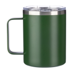 Copo antifugas de aço inoxidável reciclado com tampa 300ml cor verde quinta vista