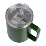 Copo antifugas de aço inoxidável reciclado com tampa 300ml cor verde sexta vista