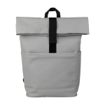 Mochila de PU para portátil com bolso frontal e lateral 15'' cor cinzento segunda vista