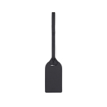 Etiqueta identificativa de poliéster reciclado ideal para viagens cor preto segunda vista