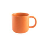 Caneca de cerâmica para café com acabamento mate e efeito rústico 90ml cor cor-de-laranja primeira vista