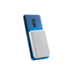 Powerbank de ABS ideal para fixar atrás do telemóvel 10.000 mAh cor branco terceira vista