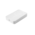 Powerbank de ABS ideal para fixar atrás do telemóvel 10.000 mAh cor branco