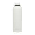 Garrafa de cobre e aço inoxidável reciclado isolada a vácuo 500ml cor branco segunda vista frontal