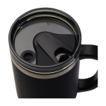 Copo com palhinha com isolamento de ar de parede dupla 1,2L cor preto segunda vista