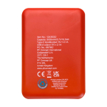 Bateria externa de plástico reciclado fina e elegante 5.000 mAh segunda vista traseira