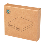 Bateria externa de plástico reciclado fina e elegante 5.000 mAh segunda vista com caixa