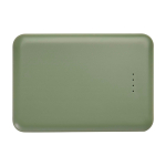 Bateria externa de plástico reciclado fina e elegante 5.000 mAh terceira vista frontal