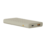Powerbank de carregamento rápido com tecnologia FastCharge 10.000 mAh cor areia