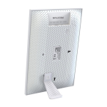 Moldura digital Prixton Prado 10” com app ”Frameo” cor branco segunda vista traseira