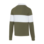 Polo unissexo de algodão orgânico estilo rugby 280 g/m2 Elevate NXT terceira vista traseira
