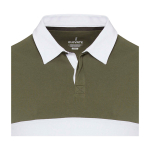 Polo unissexo de algodão orgânico estilo rugby 280 g/m2 Elevate NXT vista detalhe 1