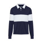 Polo unissexo de algodão orgânico estilo rugby 280 g/m2 Elevate NXT segunda vista frontal