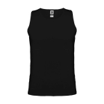 T-shirt desportiva infantil, etiqueta amovível 140 g/m2 Roly cor preto