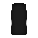 T-shirt desportiva infantil, etiqueta amovível 140 g/m2 Roly cor preto segunda vista traseira