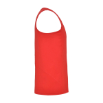 T-shirt desportiva infantil, etiqueta amovível 140 g/m2 Roly cor vermelho segunda vista com lateral