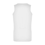 T-shirt desportiva infantil, etiqueta amovível 140 g/m2 Roly cor branco segunda vista traseira