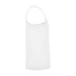 T-shirt desportiva infantil, etiqueta amovível 140 g/m2 Roly cor branco segunda vista com lateral
