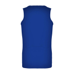 T-shirt desportiva infantil, etiqueta amovível 140 g/m2 Roly cor azul real segunda vista traseira
