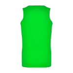 T-shirt desportiva infantil, etiqueta amovível 140 g/m2 Roly cor verde-lima segunda vista traseira