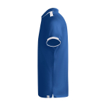 Polo desportivo infantil de poliéster, manga curta 140 g/m2 Roly cor azul real vista lateral