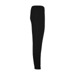 Calças infantis com cintura elástica de poliéster 220 g/m2 Roly cor preto segunda vista com lateral