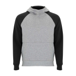 Camisola bicolor para criança com capuz 280 g/m2 Roly Badet cor preto