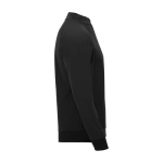 Camisola infantil manga comprida fecho curto 200 g/m2 Roly cor preto segunda vista com lateral