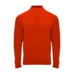 Camisola infantil manga comprida fecho curto 200 g/m2 Roly cor vermelho