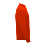Camisola infantil manga comprida fecho curto 200 g/m2 Roly cor vermelho segunda vista com lateral
