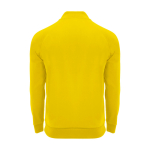 Camisola infantil manga comprida fecho curto 200 g/m2 Roly cor amarelo segunda vista traseira