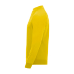 Camisola infantil manga comprida fecho curto 200 g/m2 Roly cor amarelo vista lateral