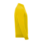 Camisola infantil manga comprida fecho curto 200 g/m2 Roly cor amarelo segunda vista com lateral