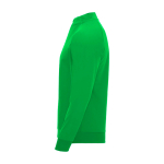 Camisola infantil manga comprida fecho curto 200 g/m2 Roly cor verde vista lateral